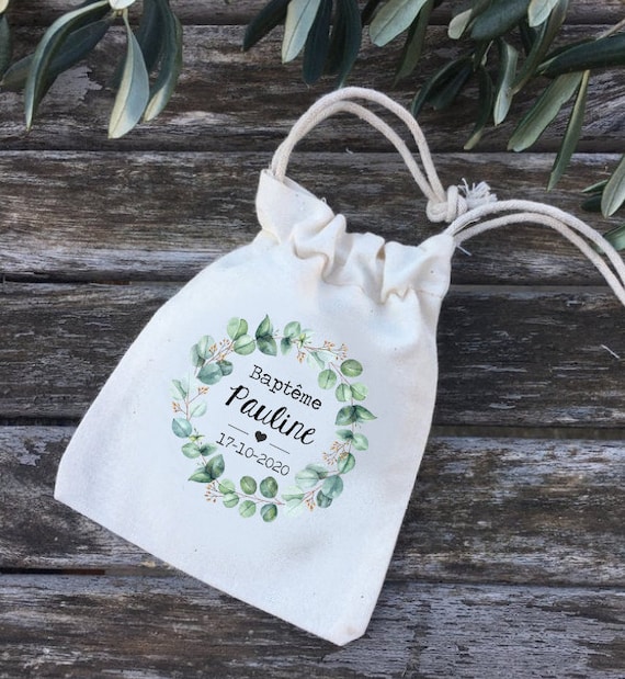 Personalized Cotton Dragee Bags or Gifts for Wedding or Baptism With First Names Date of Your Choice Wedding Guest Gifts Etsy Ireland