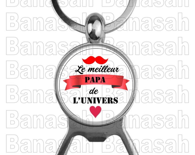 Key Holder Decapitater "The Best Dad in the Universe" Ideal for making an ideal gift to make an original and practical gift