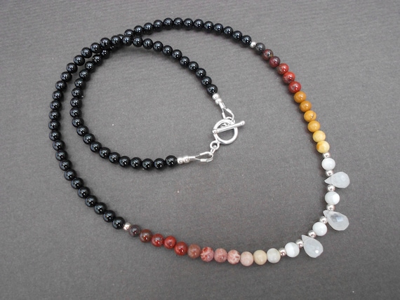 Jasper ombre necklace clearance
