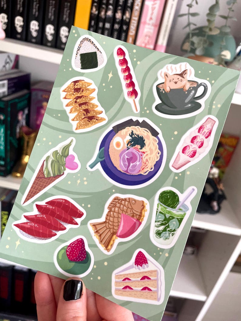 Japanese Themed Sticker Sheets - Etsy
