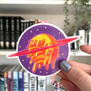 Melting Planet Sticker