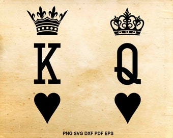 Download King and queen svg | Etsy