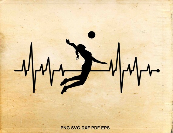 Download Volleyball Svg Files Volleyball Player Silhouette Volleyball Etsy
