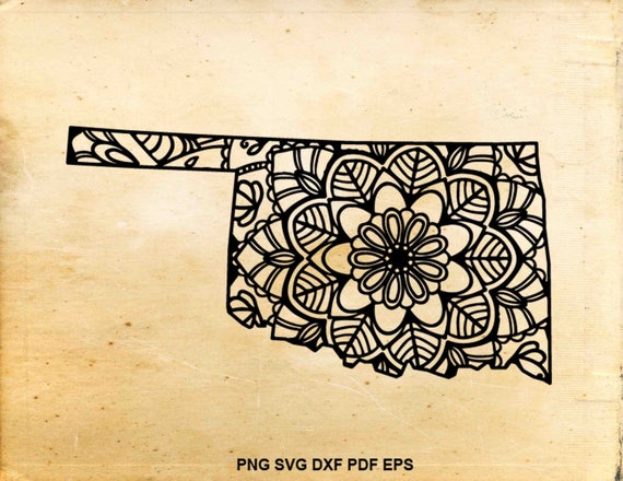 Download Oklahoma State Svg Oklahoma Zentangle Svg Iron On Designs Etsy