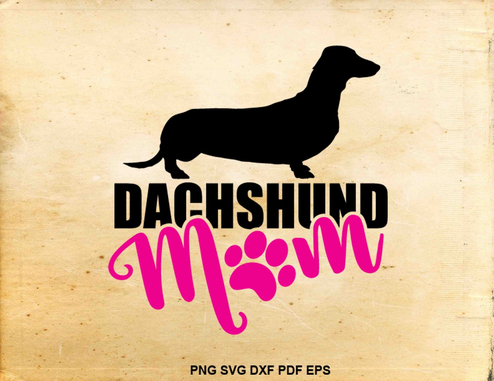 Download Dachshund mom svg Dachshund svg silhouette Iron on designs ...