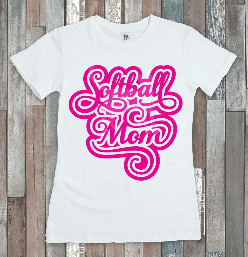 Download Softball mom svg T-shirt iron on designs Mom shirt ...