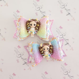 Rainbow Braids Hair Bow