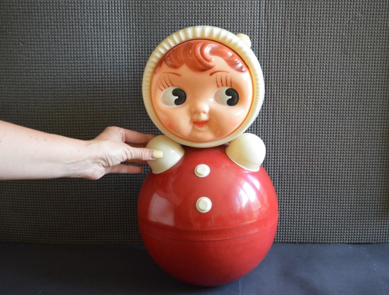 Roly-poly doll Vintage doll Tilting doll Large nevalyashka | Etsy
