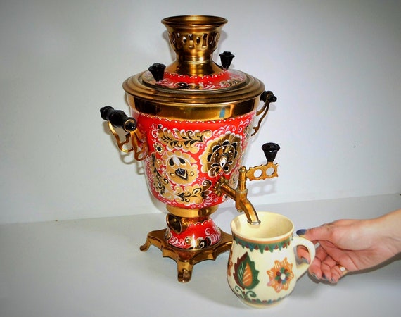 Vintage Electric Tea Kettle, USSR Tea Pot, Electric Teapot, Soviet