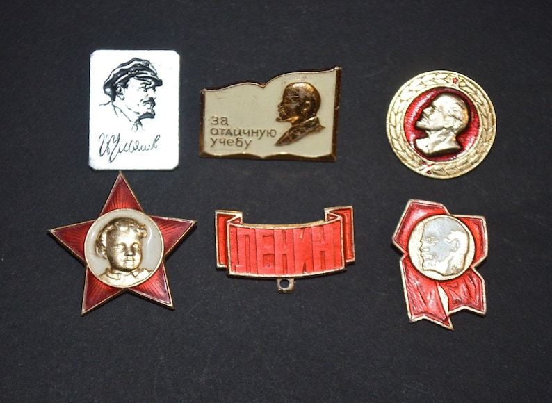 3 BADGES SOLDIERS Vintage Set of 3 Badges Russian Soldiers Vintage Brooches Ussr 1980s
