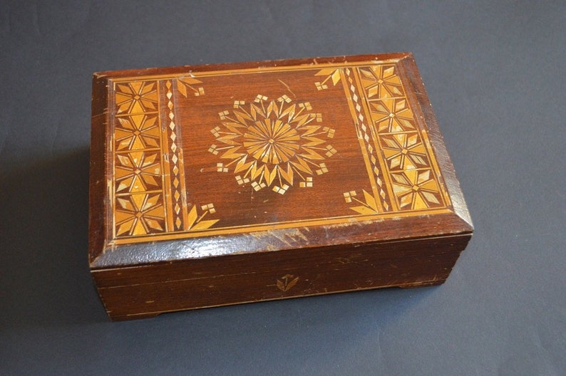 Jewelry Storage Boxes Home Living Storage Organization home decor Boxes Bins wood vintage box casket gift idea large wooden box decoration