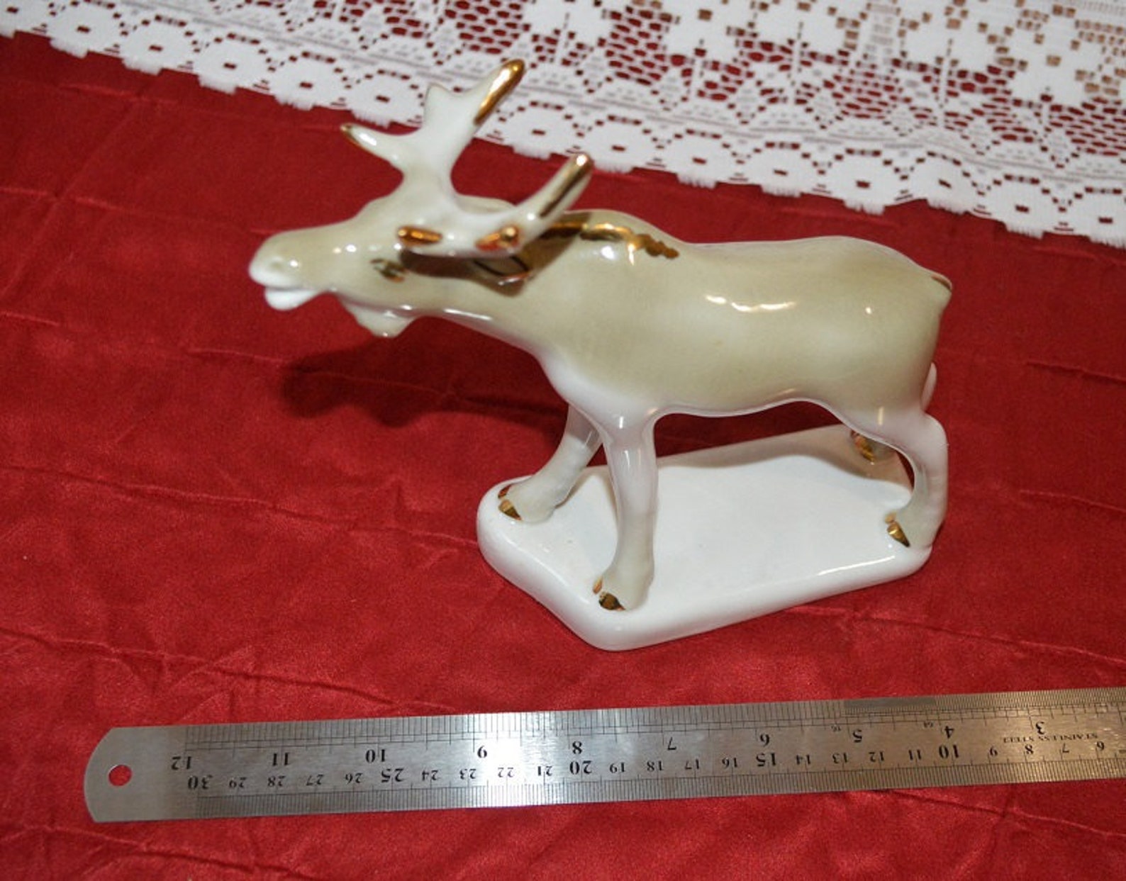 Porcelain Elk Collectibles Figurines Porcelain Figurine Soviet Etsy