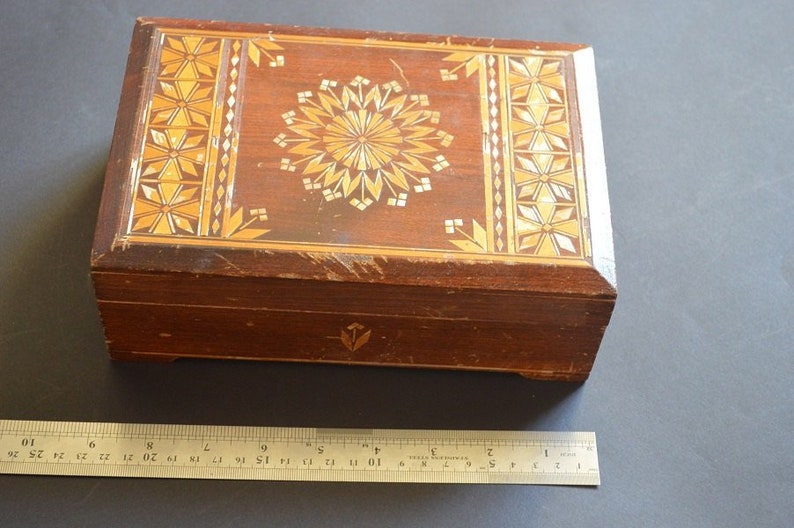 Jewelry Storage Boxes Home Living Storage Organization home decor Boxes Bins wood vintage box casket gift idea large wooden box decoration