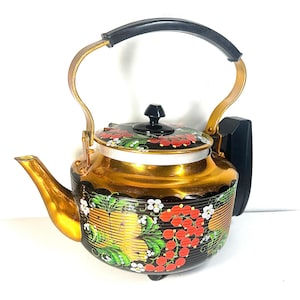 Teteras vintage Khokhloma Hogar Salón Cocina Decoración Cocina Comedor Cafeteras Teteras Tetera Ucrania Pintada Regalo para Madre Ama de Casa