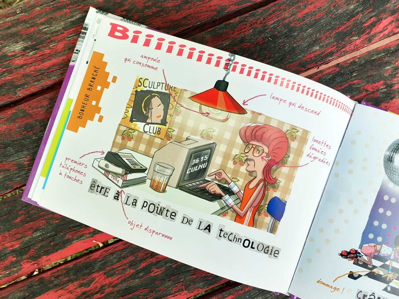 BOOK Les petits bonheurs 80 Comic strip for all about the little happiness of the 80s image 4