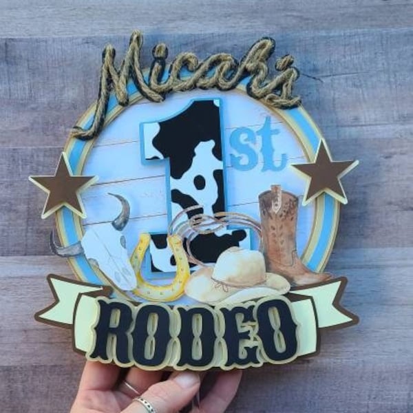 Country Cake Topper - Etsy
