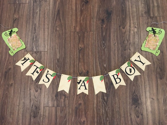 It S A Boy Peter Pan Baby Shower Neverland Lost Boys Etsy