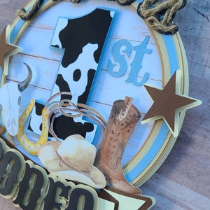 1st Rodeo Cake Topper / Cowboy Theme Cake Topper / 1st Birthday ...
