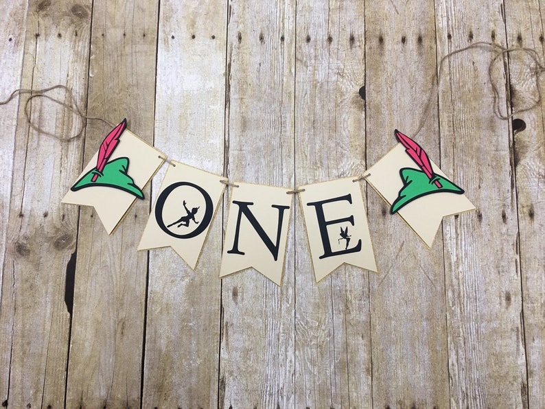 Peter Pan Highchair Banner Neverland Peterpan Chair Banner Etsy