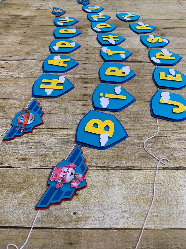 Super wings happy birthday banner super wings birthday 