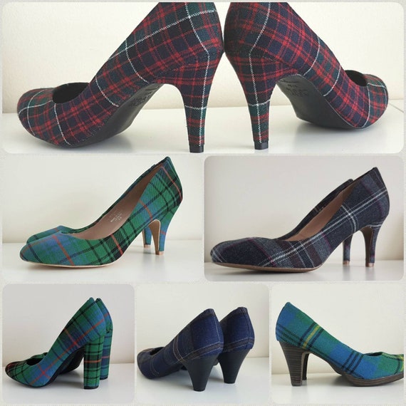 custom tartan shoes