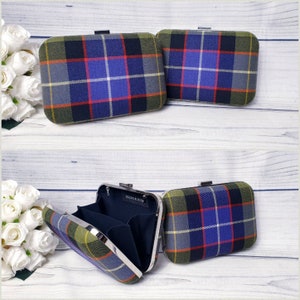 Handmade Tartan Clutch Bag, 100&#39;s of tartans available, choose your family clan.