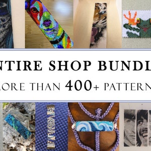 Entire Shop 400 Plus Bead Pattern Bundle | Even Count Peyote Set | Odd Cout Peyote Patterns | Loom bead Pattern Set