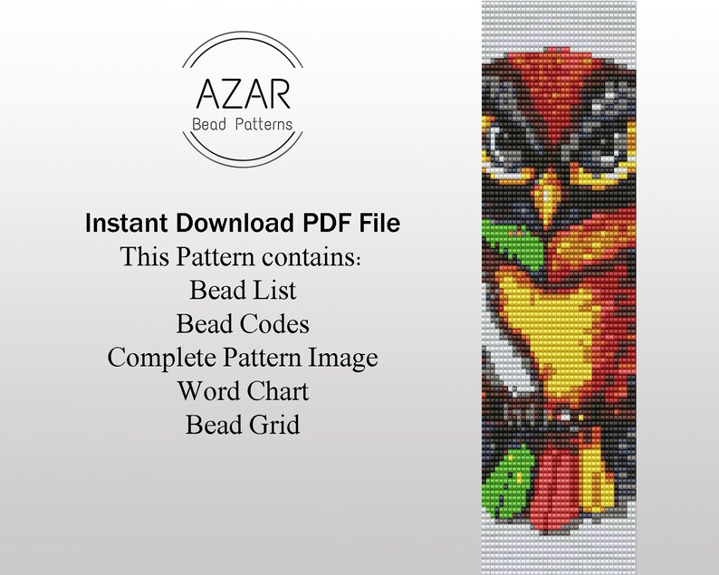 Animal Face Pattern Cuff Bracelet Colorful Animal Bracelet Owl Pendant Pattern Colorful Owl Bead Loom Pattern DIY Christmas Gift