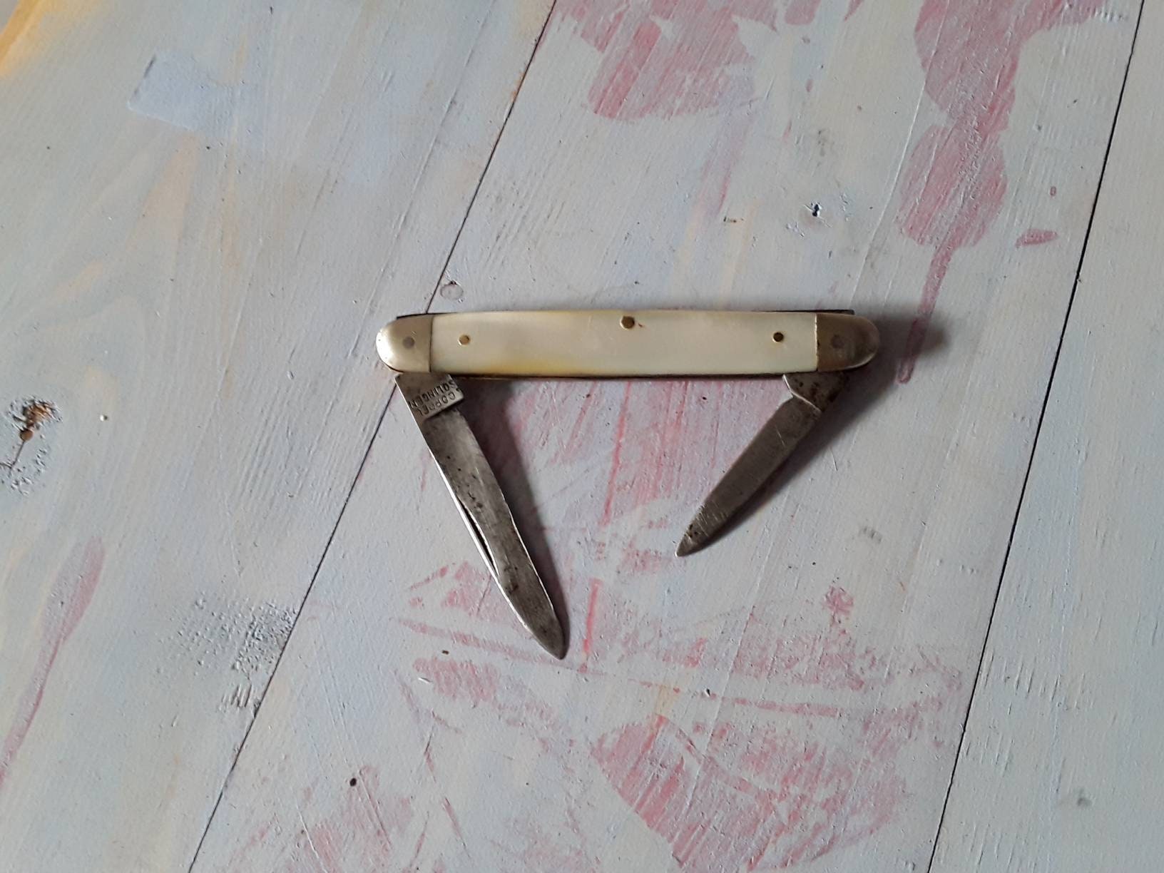 Vintage Mother of Pearl Pocket knife Etsy
