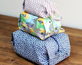 Fred Travel Pouches 3 sizes Easy Digital Sewing Pattern (French & English)