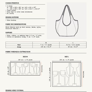 Vagabond Boho Bag 2 sizes PDF sewing pattern French, English and German Video Tutorial image 8