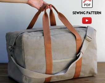 Sac de voyage weekend Atlanta  | Patron couture PDF