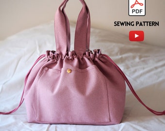 Sac froncé Nora  | Patron couture PDF