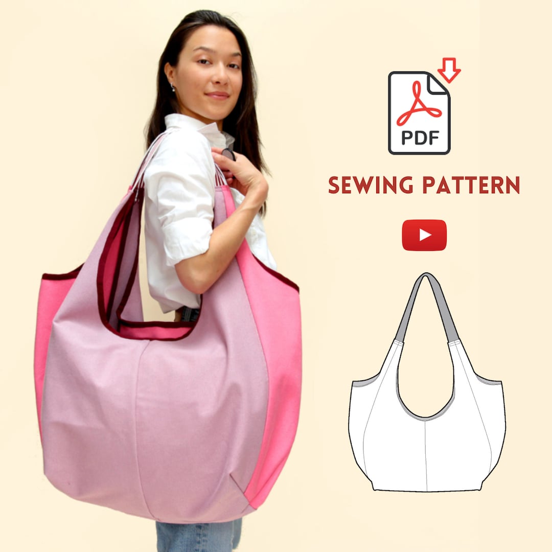 Vagabond Boho Tasche Größen PDF-Schnittmuster (Französisch