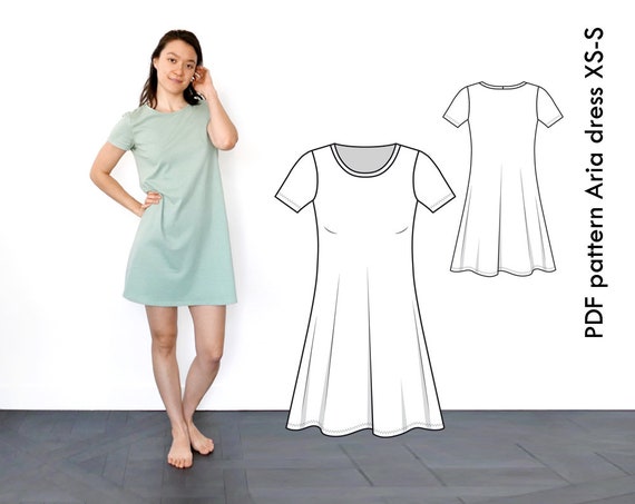 jersey t shirt dress pattern