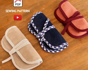 Glasses Case DIY | PDF sewing pattern (French, English, German) | Video Tutorial