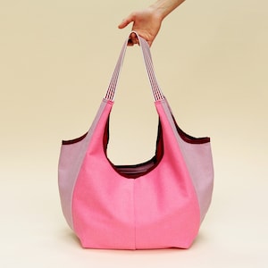 Bolso Vagabond Boho 2 tamaños / Patrón de costura en PDF (francés, inglés y alemán) / Videotutorial