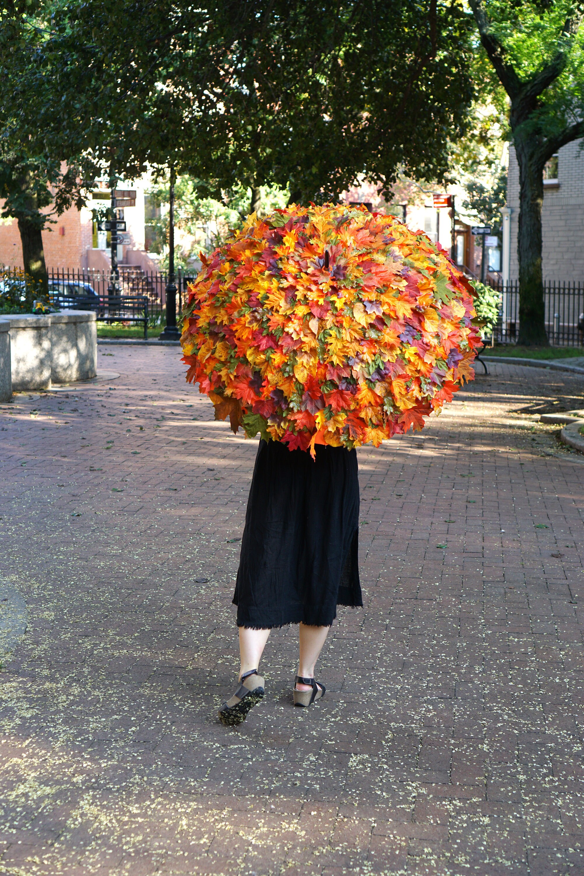 Fall Foliage Umbrella Autumn Leaves Umbrella Made to Order Etsy