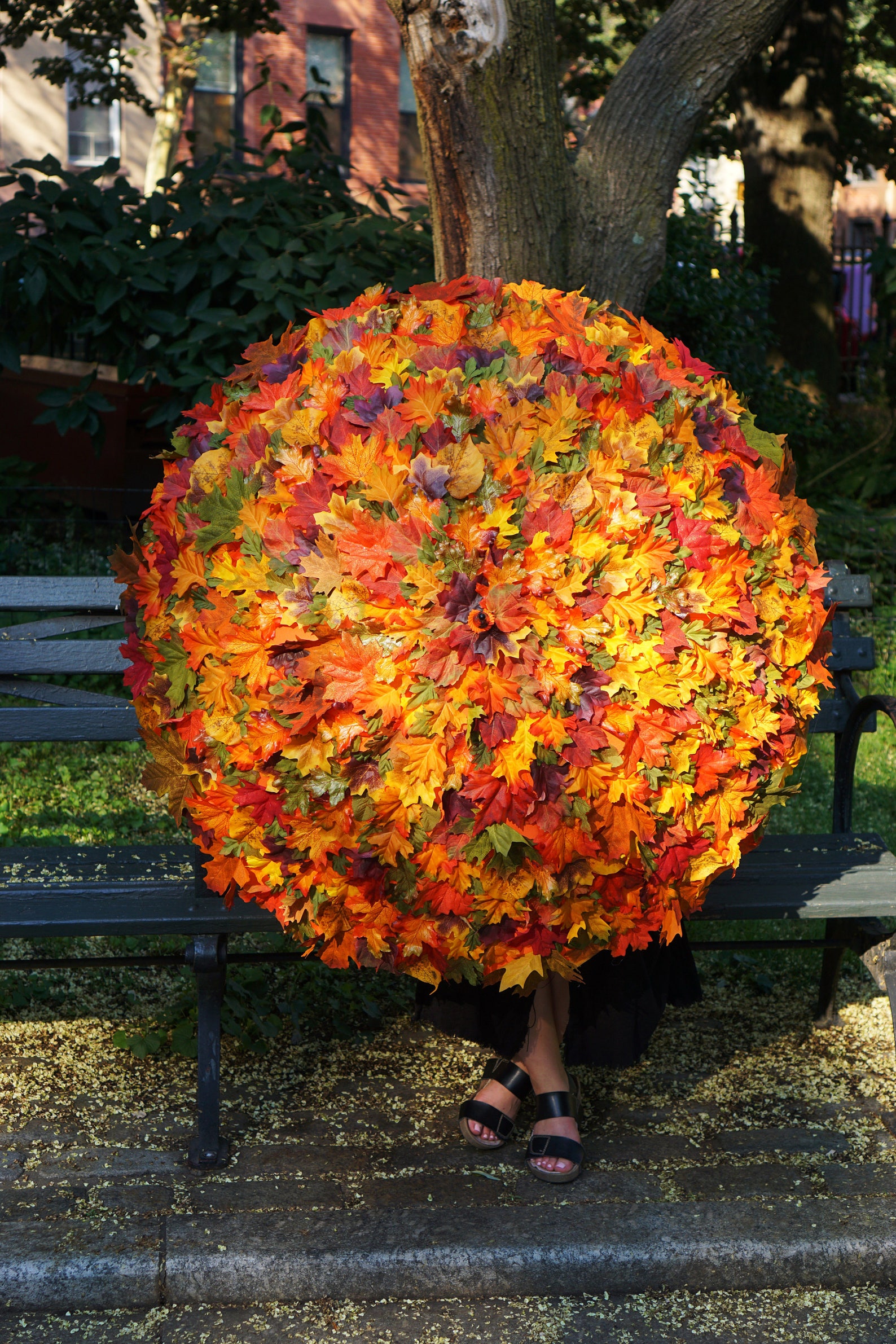 Fall Foliage Umbrella Autumn Leaves Umbrella Made to Order Etsy