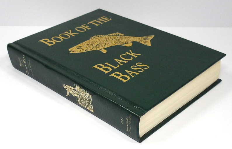 Black Bass-boken av James A. Henshall, M.D. 1881 Inbunden 1987 Nytryck bild 2