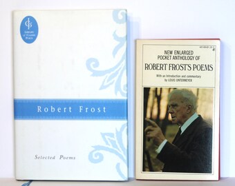 Vintage ROBERT FROST Selected Poems & Pocket Anthology Books
