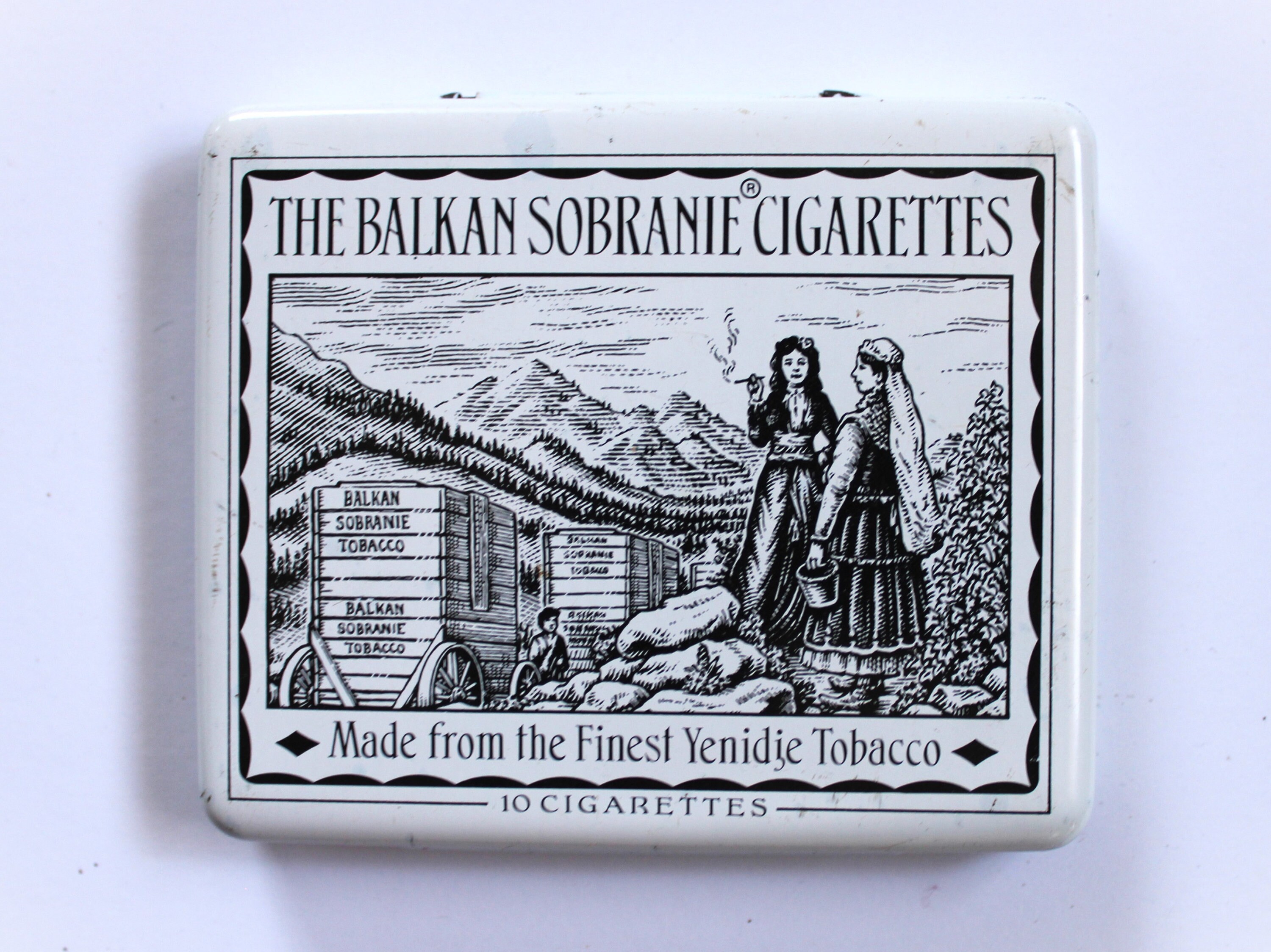 the balkan sobranie cigarettes tin 3X LOT 10 25 50 CIGARETTES PACK CAN CONTAINER Is there anyway to date