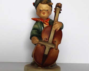 M.I. Hummel Germany 1950 Figurine TMK 2 " Sweet Music" Boy Playing Cello 5.5"