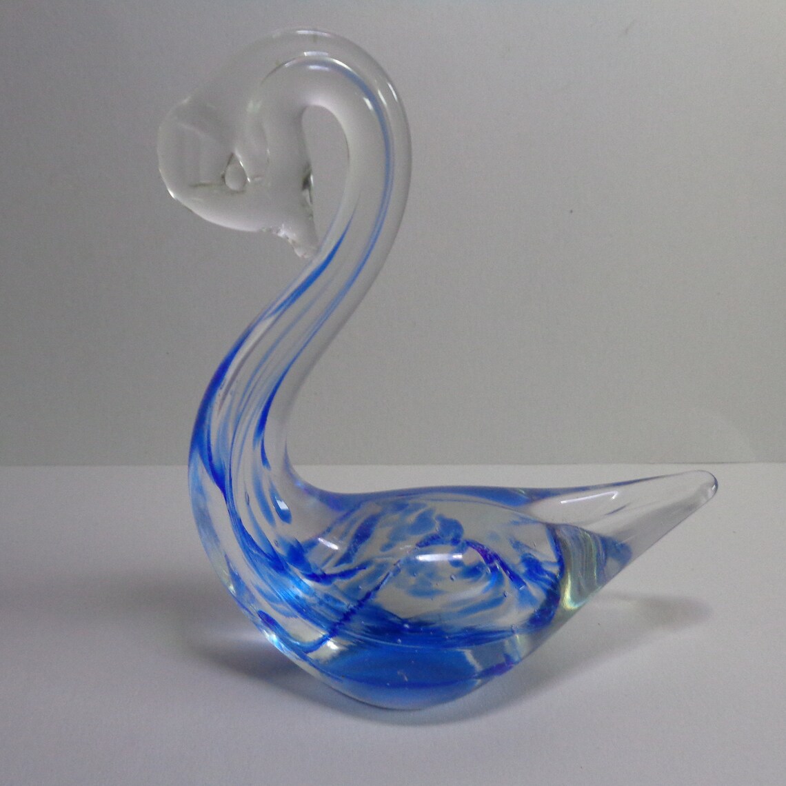 Vintage HOKITIKA GLASS STUDIO New Zealand Glass Swan Etsy Australia