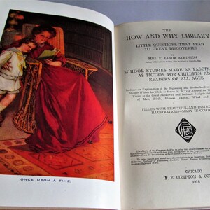 The HOW And WHY LIBRARY by Eleanor Atkinson (Hardcover, First Edition, 1916)