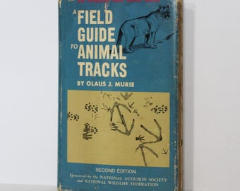 A Field Guide to Animal Tracks by Olaus J. Murie (Hardcover, 1974) Second Edition