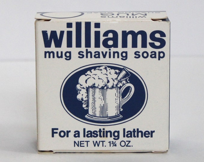 Vintage WILLIAMS Mug Shaving Soap Bar UNUSED New in Box Etsy