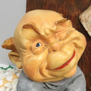 Vintage Efteling Laaf Gnomish Bathroom Brownie Toilet Paper Dispenser 1998 Terra Lavartica Laaf Collection