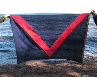 Original WWII Era VJ Day &quot;Victory over Japan&quot; U.S. Navy Flag - Excellent!
