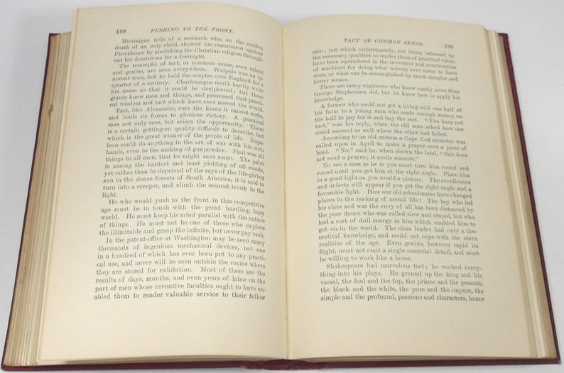 Pushing to the Front: 1894 First Edition Hardcover by Orison Swett Marden zdjęcie 12